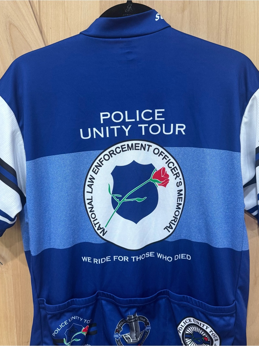Suarez Police Full Zip Cycling Jersey Size Medium Police Unity Tour shirt - Picture 6 of 15